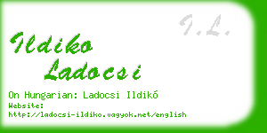 ildiko ladocsi business card